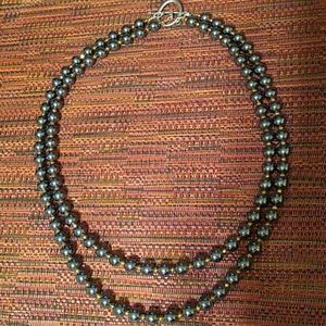 Double Strand Hematite Necklace